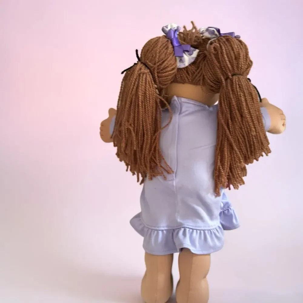 Vintage 2004 Cabbage Patch Kid Play Along PA-2 18 Inch Doll Brown Pigtails